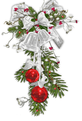 soave deco winter christmas  branch bells ball - 無料png