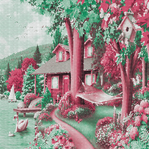 green pink milla1959 - Besplatni animirani GIF