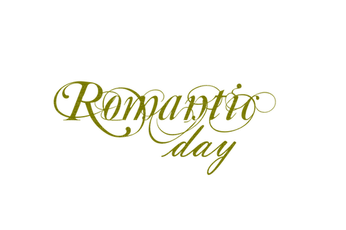Kaz_Creations  Text Romantic Day - PNG gratuit