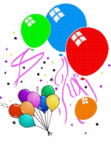Ballons - Zdarma animovaný GIF