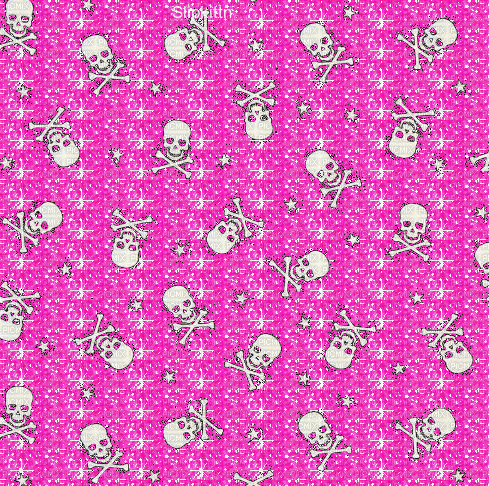pink skull glitter sparkle background - Ilmainen animoitu GIF