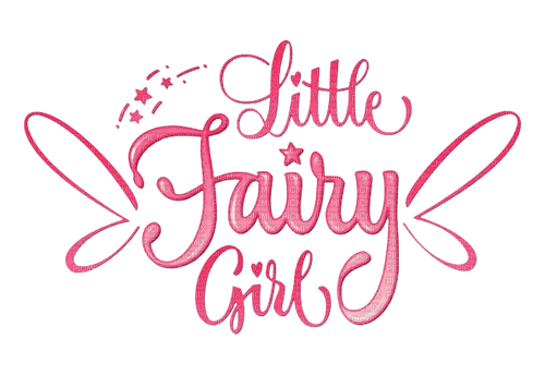 loly33 texte little fairy girl - png gratis