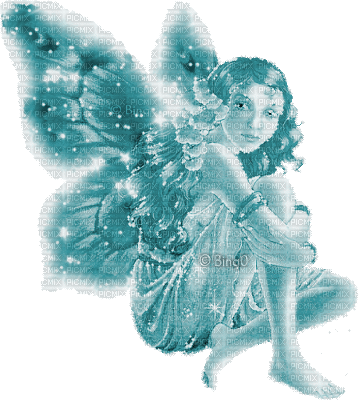 Y.A.M._Fantasy fairy blue - Animovaný GIF zadarmo