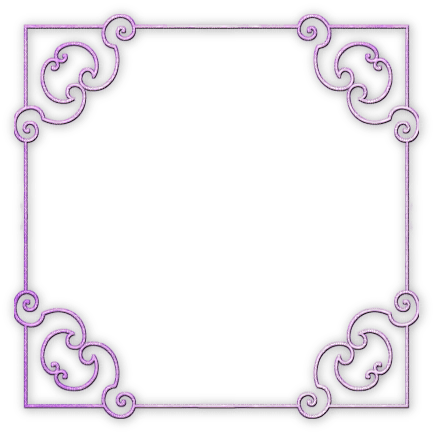 soave frame vintage art deco corner purple - png gratis