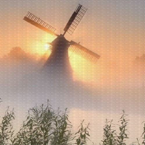 windmill in the fog - besplatni png