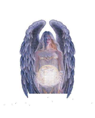 Angel with Light - Безплатен анимиран GIF