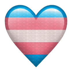 Trans transgender pride heart emoji - gratis png