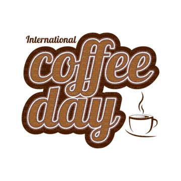 International Coffee Day Text - Bogusia - фрее пнг