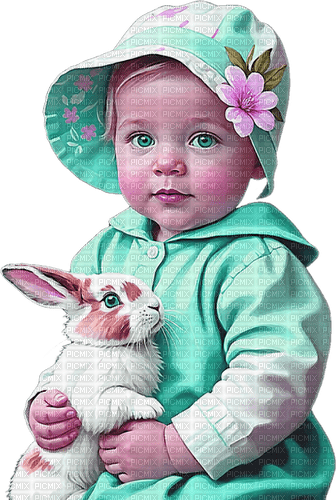 ♡§m3§♡ easter child bunny mint holidays - png gratis