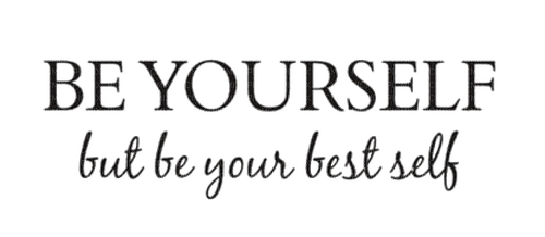 Be yourself quote - gratis png