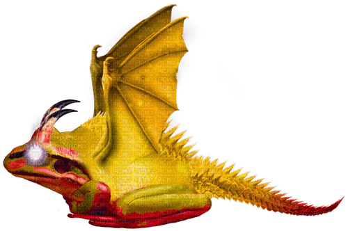EVIL lemon frog demon monster dragon - 免费PNG