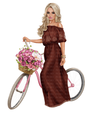 Kaz_Creations Colour Girls Bicycle Bike - PNG gratuit