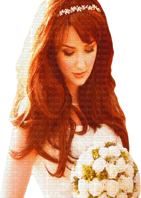Beautiful Redhead Woman Bride - PNG gratuit