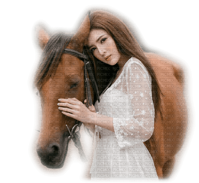 woman Nitsa horse - zdarma png
