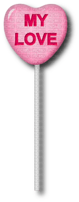 My Love.Lollipop.Pink - Free PNG