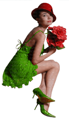 Kaz_Creations Woman Femme Green - darmowe png