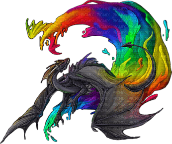 dragon rainbow - png grátis
