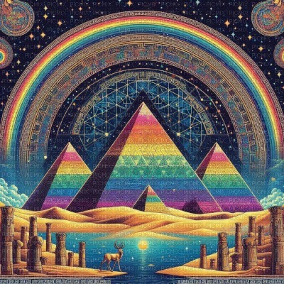 Rainbow Pyramids - 免费PNG