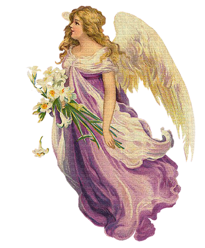 Vintage Angel Anges Engel - zadarmo png