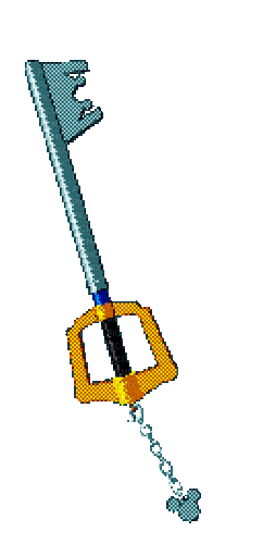 3D Pixel Keyblade - Free animated GIF