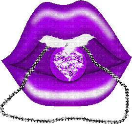 soave deco valentine animated heart lips jewelry - GIF animé gratuit