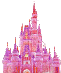 pink fairy castle - Gratis geanimeerde GIF