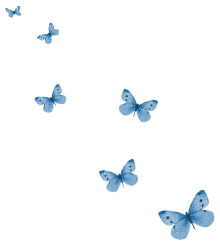 VanessaVallo _crea=blue butterfly's tube - PNG gratuit