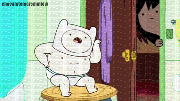 Adventure Time Dancing Baby Finn - GIF animado grátis