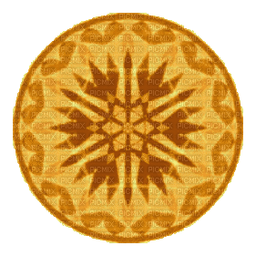 Mandala sepia, gif - Безплатен анимиран GIF