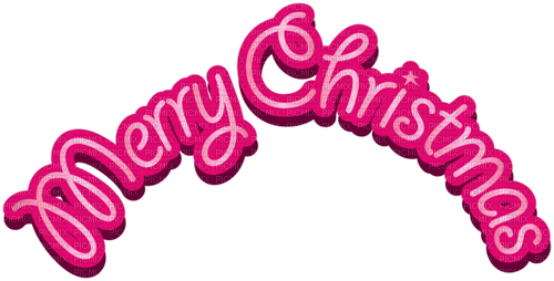 Merry Christmas.Text.Pink - png grátis