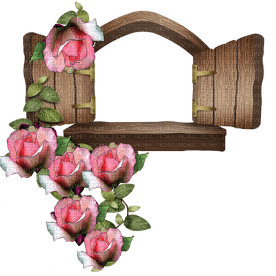 Kaz_Creations Deco Frames Frame  Flowers - png gratis