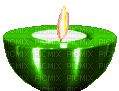 candle fire kerzenlicht  deco tube gif anime animated animation green kerze feuer light chandelles candlelight bougie bougies candles kerzen feu lumière licht - 無料のアニメーション GIF