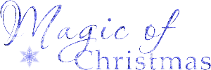 Magic of Christmas.Text.Blue.Victoriabea - PNG gratuit