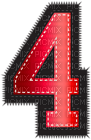 Kaz_Creations Numbers Red Sports 4 - 無料png