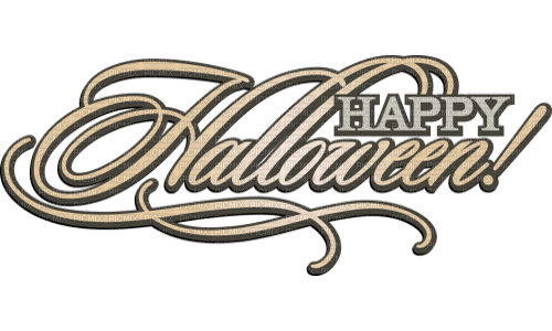 Happy Halloween Text - Bogusia - Free PNG