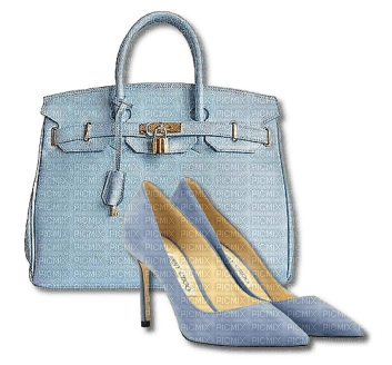 Fashion.Blue.Bag.Sac.Shoes.Victoriabea - PNG gratuit