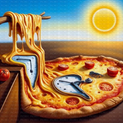 Salvador Dali Pizza - безплатен png