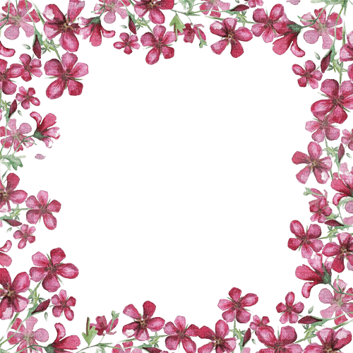 spring purple floral flowers frame - δωρεάν png