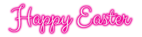 Happy Easter.Text.White.Pink - kostenlos png