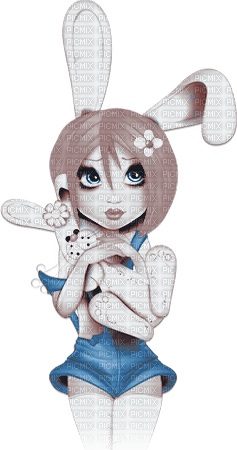 soave woman girl painting easter spring ears bunny - ilmainen png