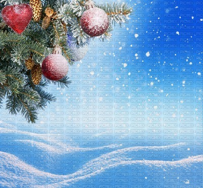 Background Christmas Blue White Snow - Bogusia - png gratuito