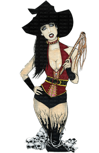 vintage woman pinup dolceluna witch halloween - zadarmo png
