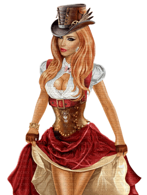 steampunk woman bp - безплатен png