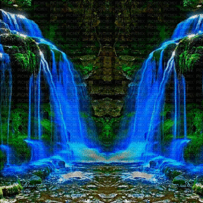 Wasserfall - Gratis animerad GIF