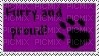 furry and proud stamp - 無料png