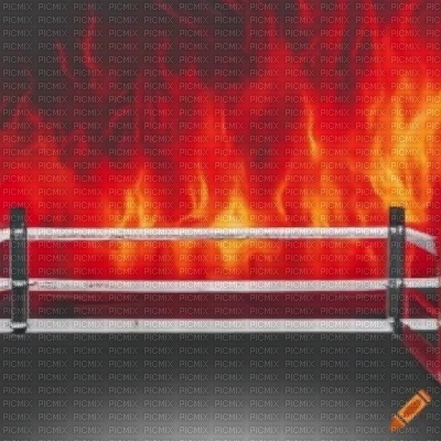 Boxing Ring on Fire - png ฟรี