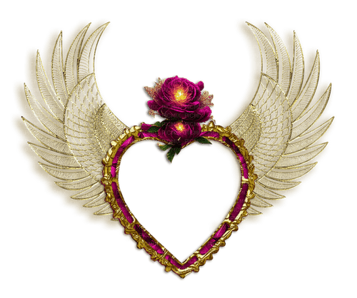 heart/wings/rose - zdarma png
