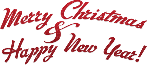 Merry Christmas & Happy New Year! - gratis png