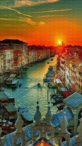 Venedig am Abend - besplatni png