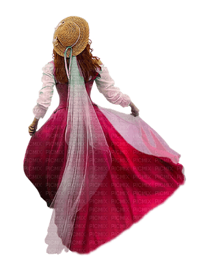 kvinna-rosa - png grátis